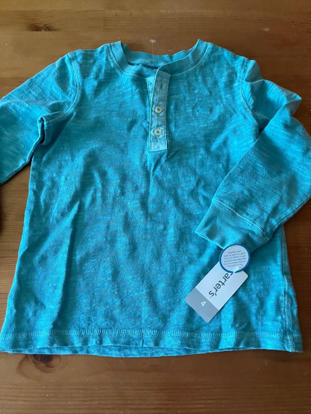 CARTER'S Boy's Polo shirt Turquoise color Size 4 Cotton - Picture 1 of 8